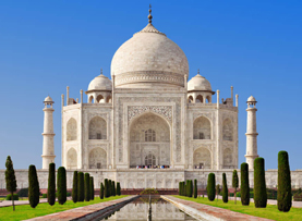 Taj Mahal tourist attraction in Agra